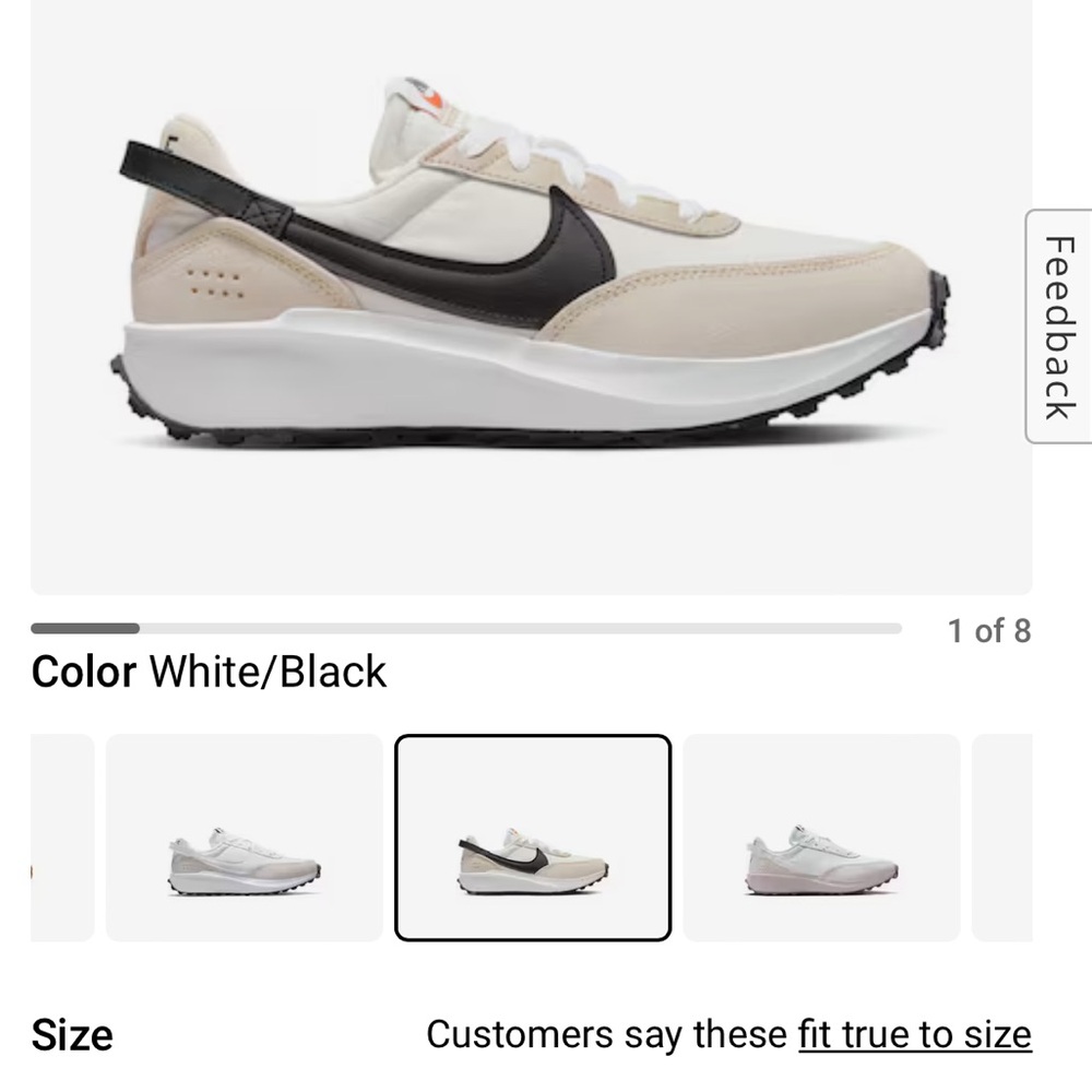 Nike Waffle Debut running shoes, 7.5